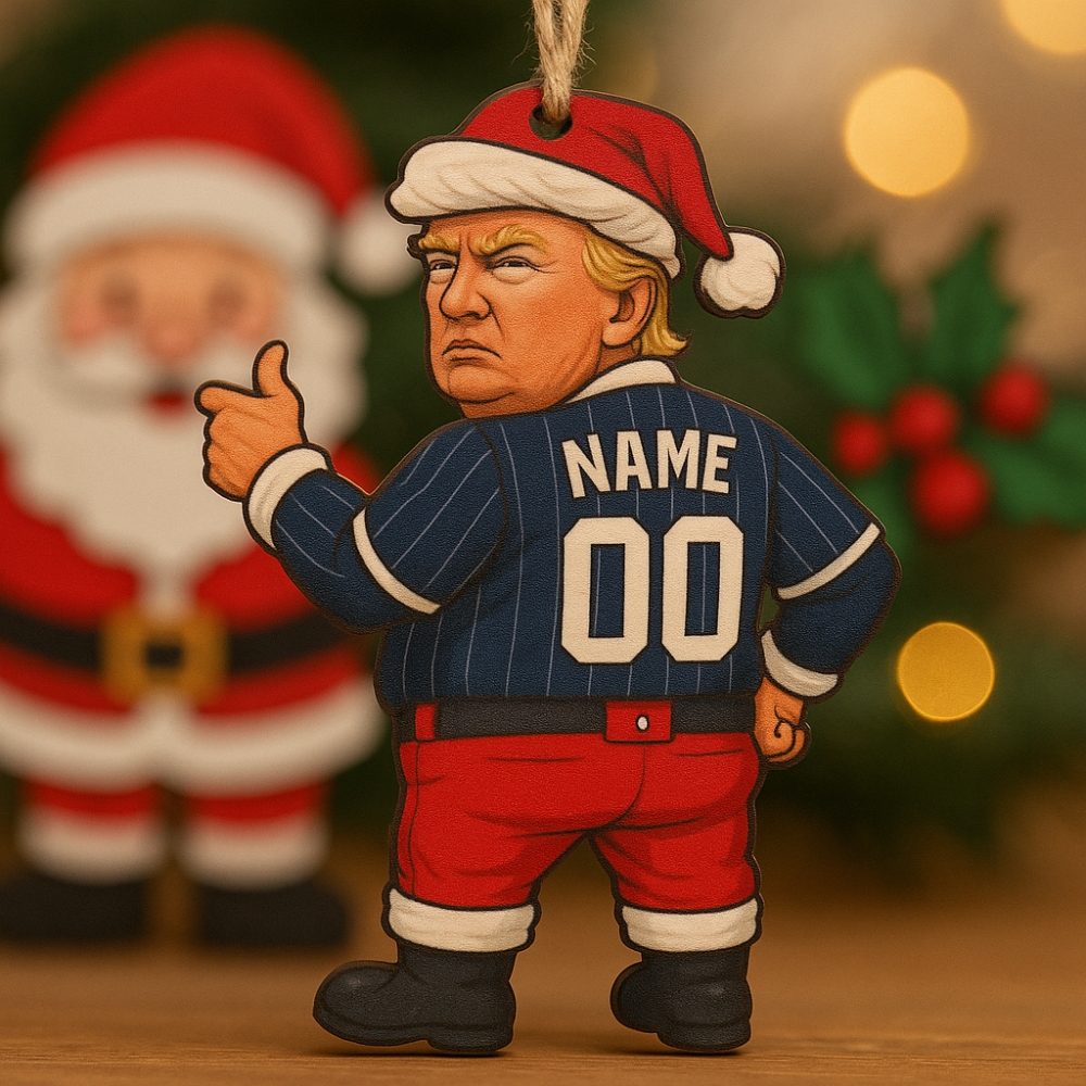 Santa Claus Trump New York Yankees Christmas Christmas Decor