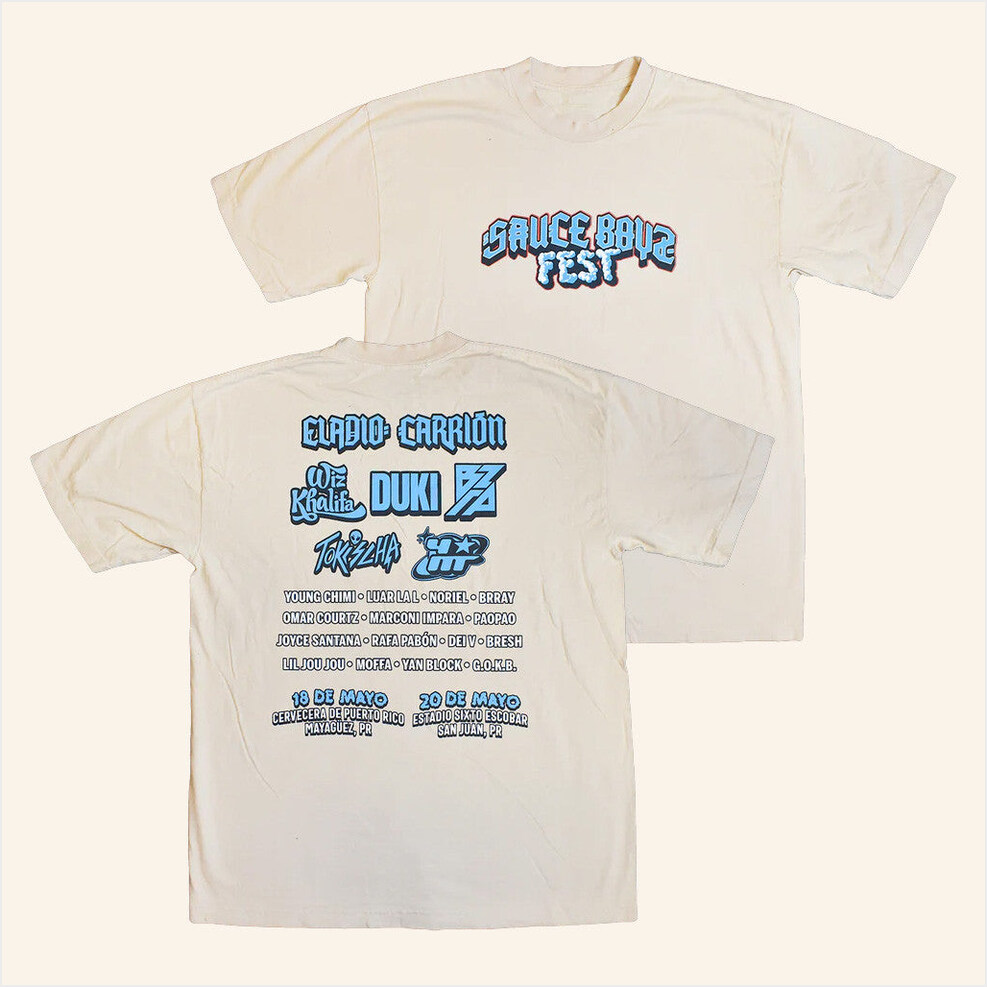Sauce Boyz Fest T-Shirt Eladio Carrion Merch Gift Ideas For Boyfriend Birthday Gift Ideas