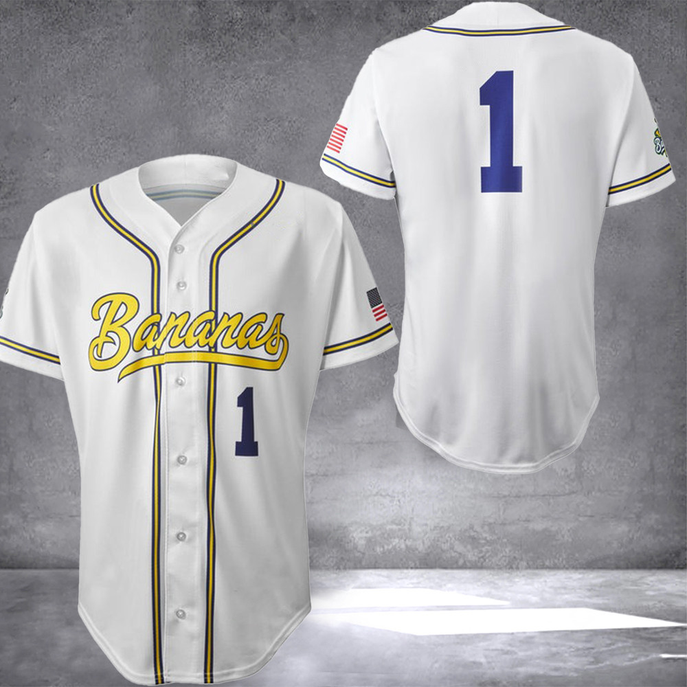 Savannah Bananas Jersey The Bananas Ball Baseball Jersey Apparel Unique Best Gifts