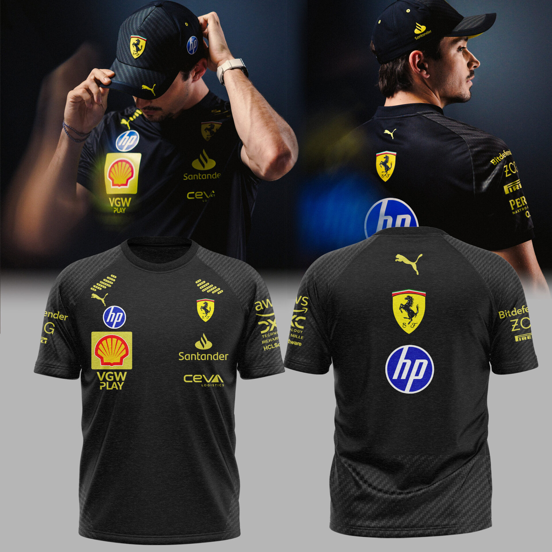 Scuderia Ferrari Merch Tshirt Monza Edition Black Italiangp 2025 Unique Idea F1 Gift
