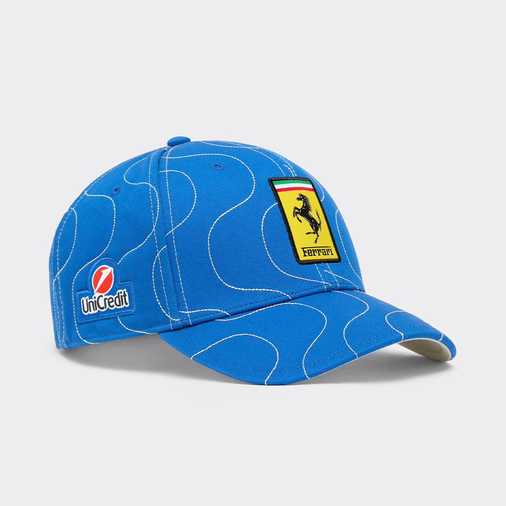 Scuderia Ferrari Monza 2025 Merch Puma For Scuderia Ferrari HP 2025 Monza Replica Cap Embroidered