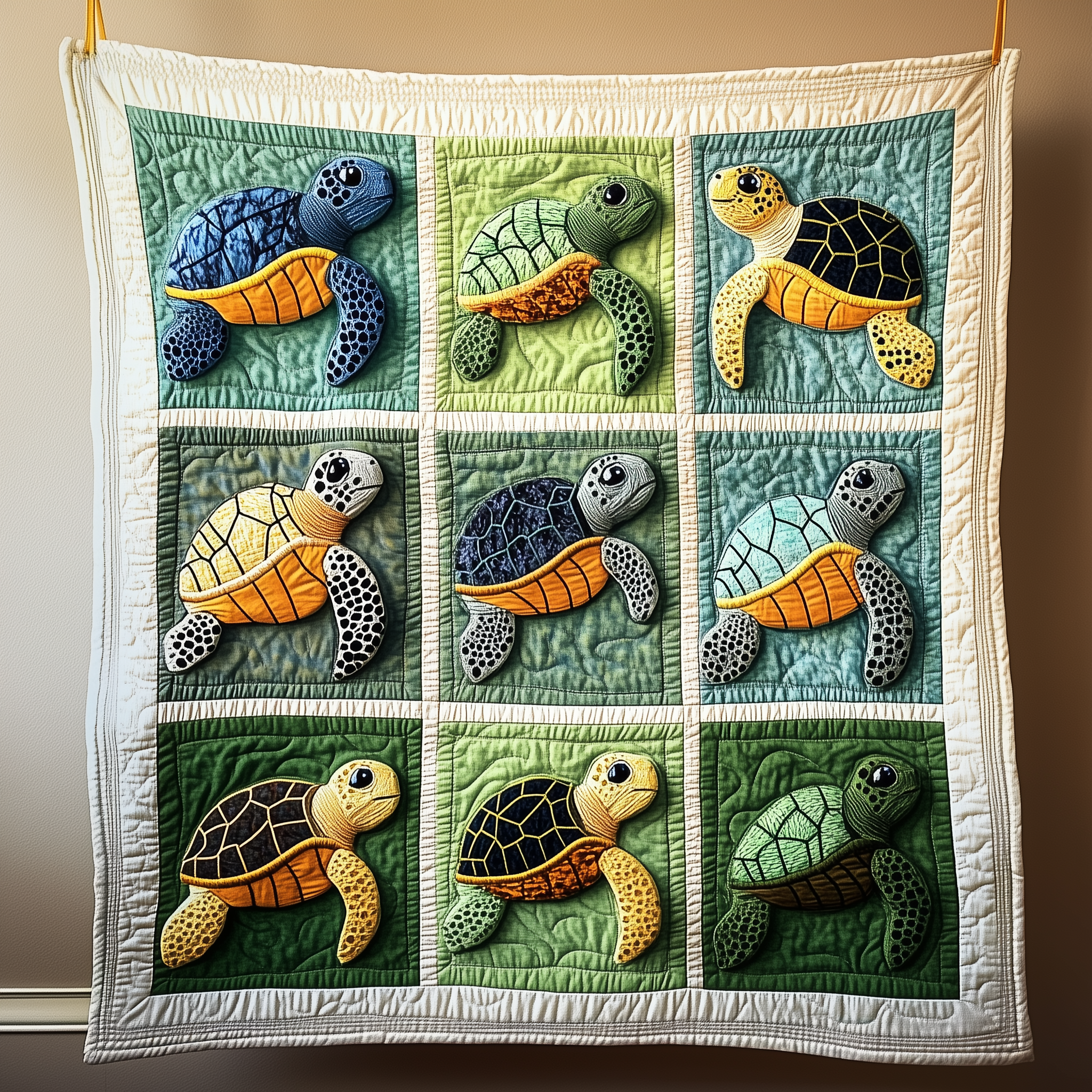 Sea Turtle Quilted Blanket Presents For Turtle Lovers