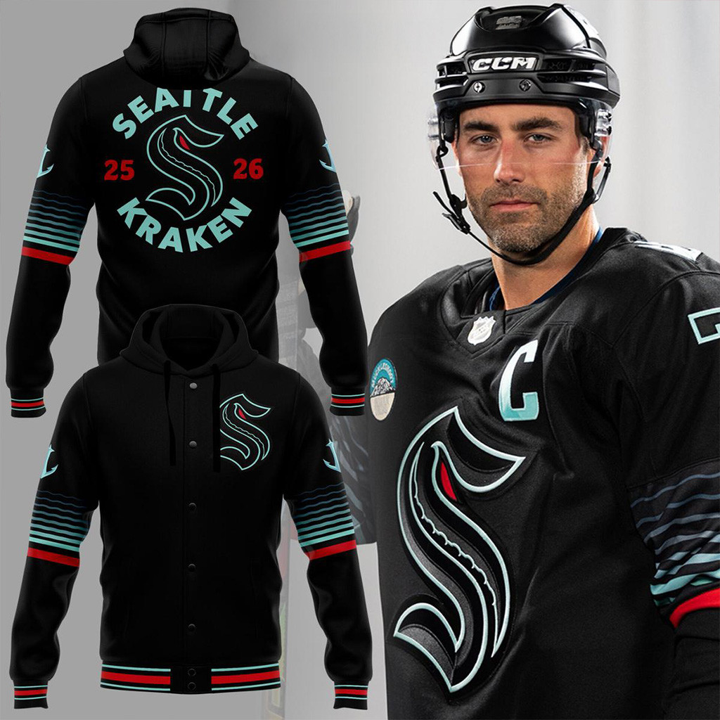 Seattle Kraken Hockey Jacket Seattle Kraken Merch Ice Hockey Gift Ideas