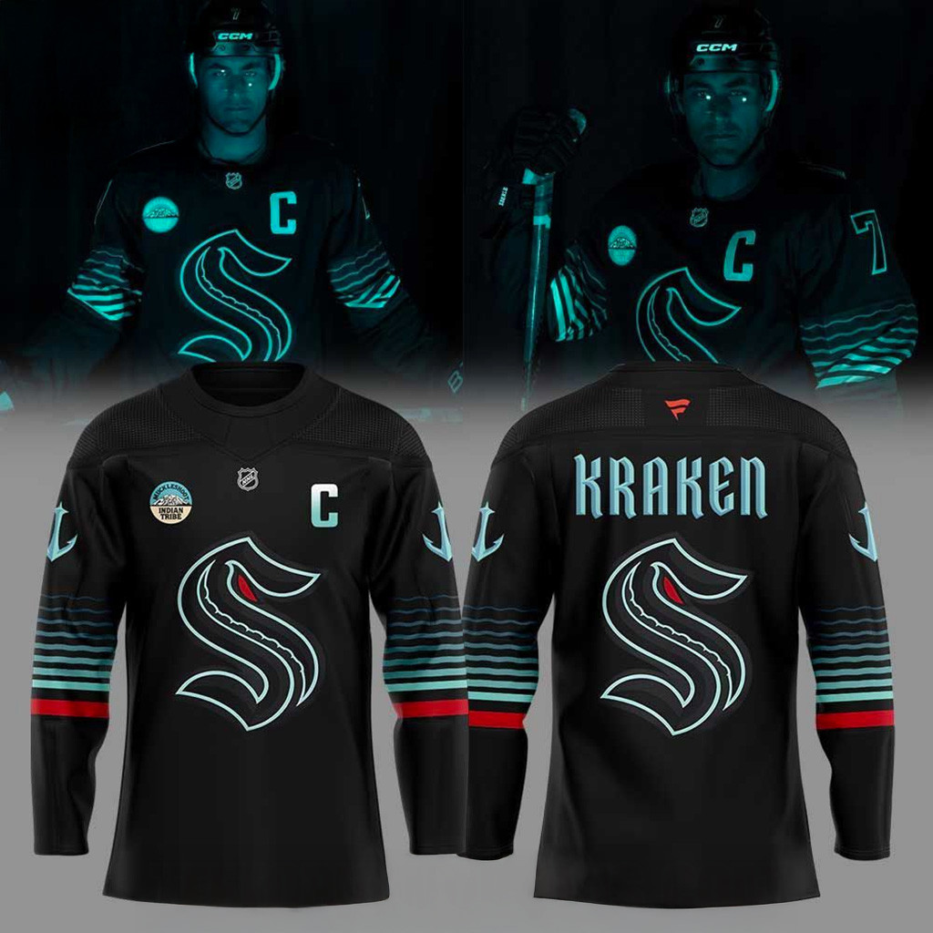 Seattle Kraken Third Jersey Awakes 25 26 Jersey Fan Merch Gifts For Boyfriend