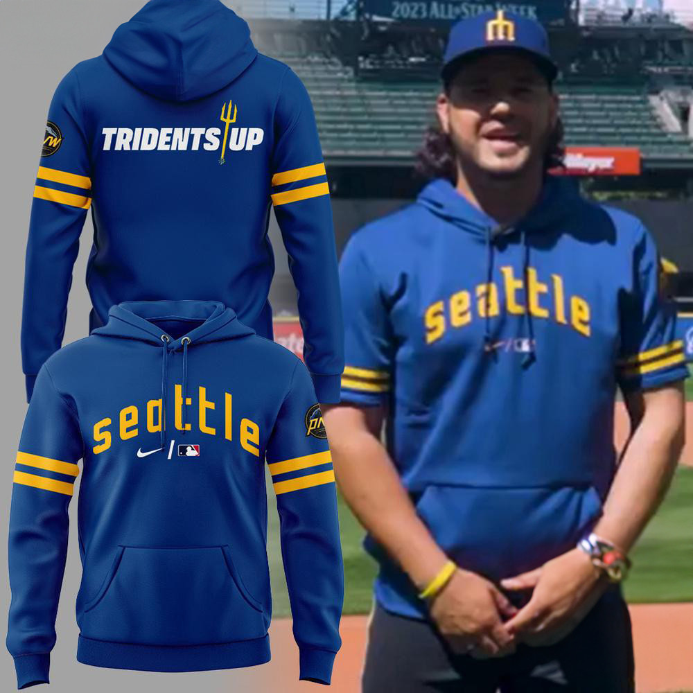 Seattle Mariners 2025 Tridents Up Hoodie Best Gifts For Baseball Fans