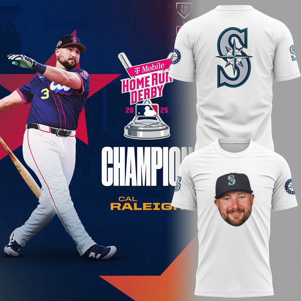 Seattle Mariners Cal Raleigh Champions 2025 Shirt Baseball Lover Gift Ideas