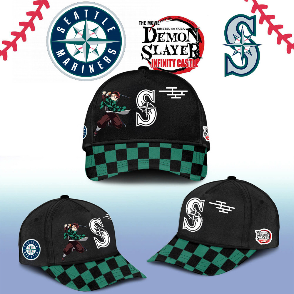Seattle Mariners Demon Slayer Tanjiro Cap 2025 Gift Ideas For Baseball Fans