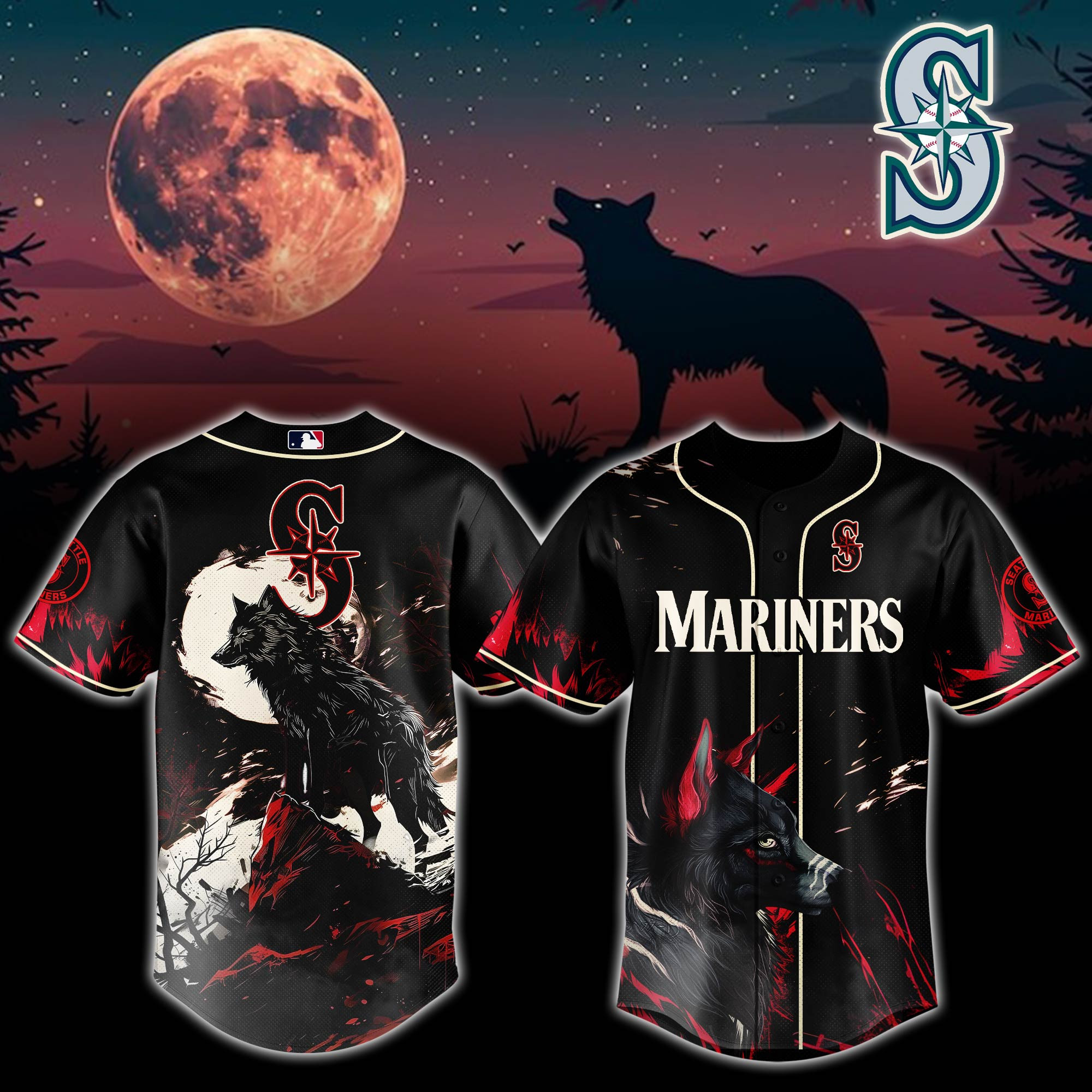 Seattle Mariners Mlb X Worf Baseball Jersey For Fans