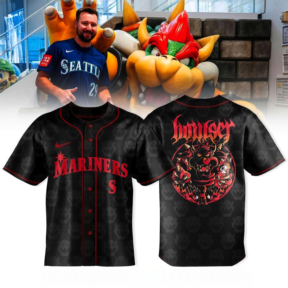Seattle Mariners X Bowser King Of The Mound Jersey Seattle Mariners Merch Present For Husband