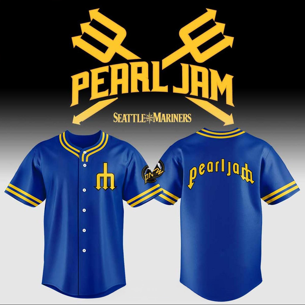 Seattle Mariners X Pearl Jam Ten Club Night Jersey Mariners Merch Gifts For Dudes