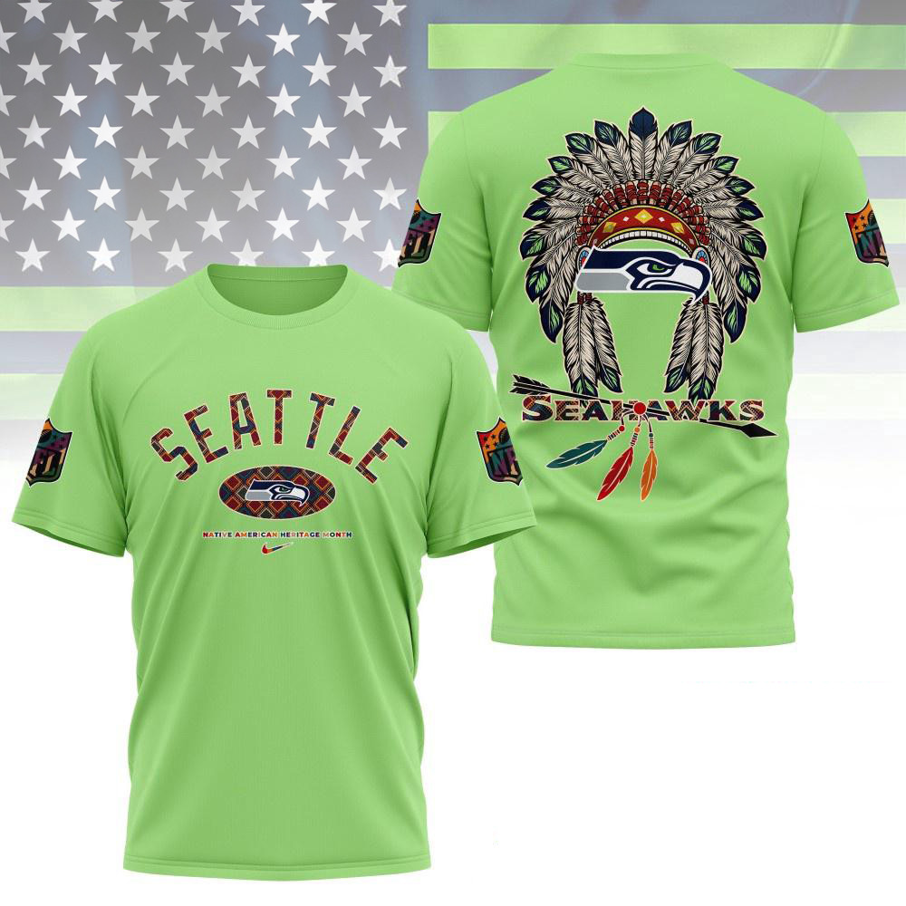 Seattle Seahawks In My Veins In My Heart All Over Print Shirt Football Gifts For Men