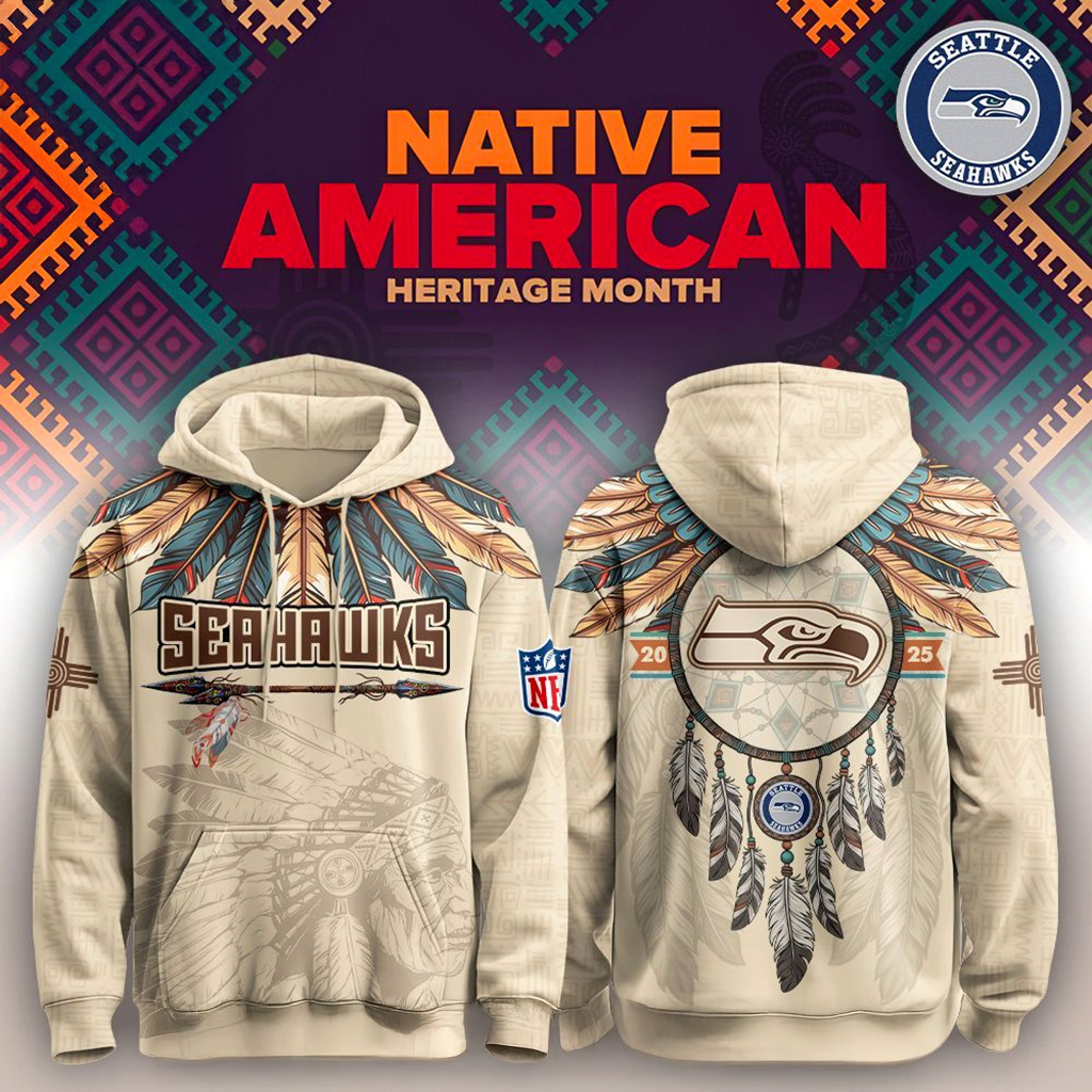 Seattle Seahawks Native American Heritage Month Hoodie Seattle Seahawks Merch Gift For Fans