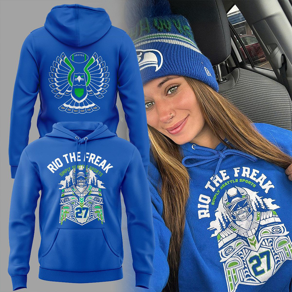 Seattle Seahawks Rio The Freak Hoodie Seattle Seahawks Merch Baseball Lover Gift Ideas