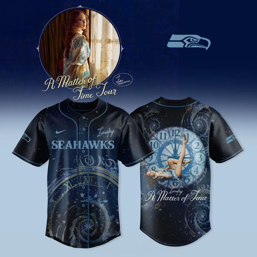 Seattle Seahawks X Laufey A Matter Of Time Tour Jersey Seattle Seahawks Merch Gift For Fans