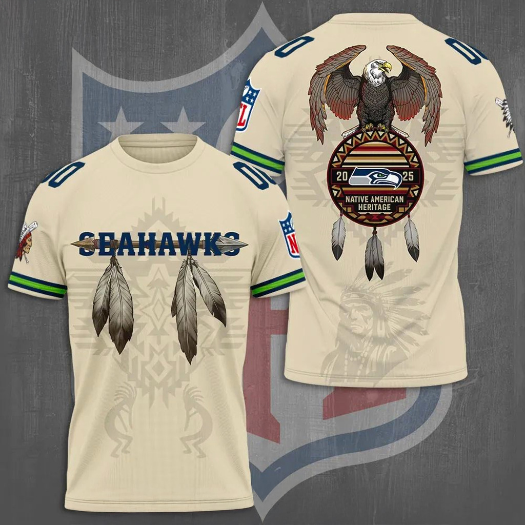 Seattle Seahawks X Native American Heritage Shirt Seattle Seahawks Merch Gift For Fans