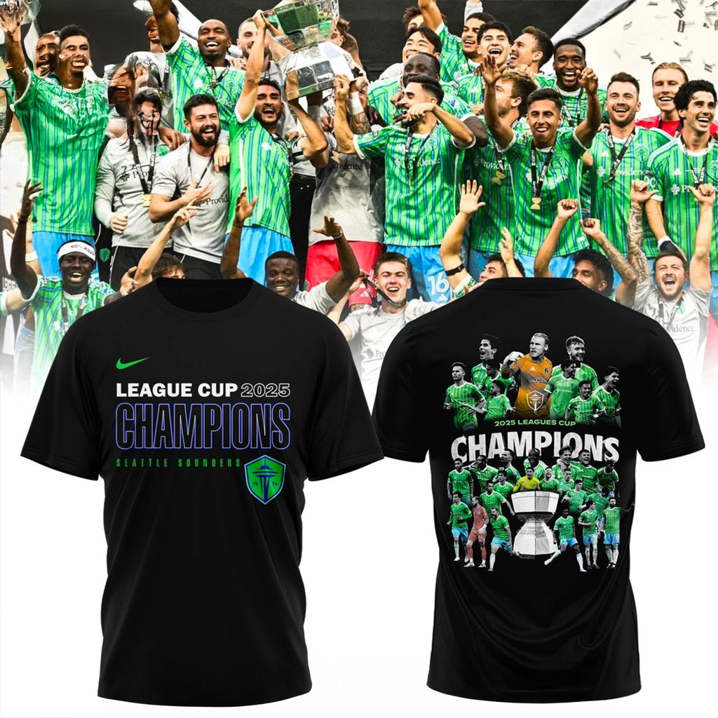 Seattle Sounders League Cup 2025 Champions T-Shirt Fan Merch Husband Gifts_