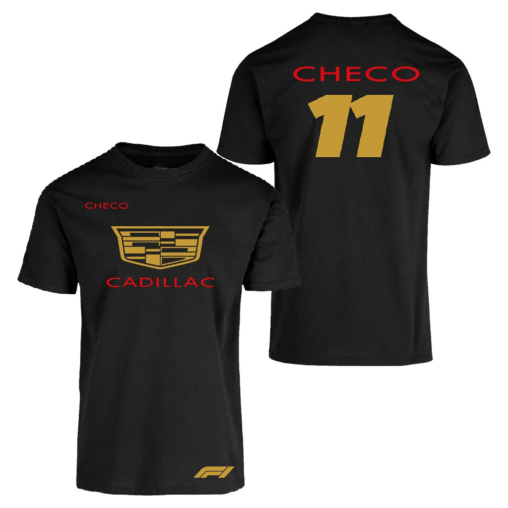 Sergio Checo Perez Merch Checo Perez Cadillac Gold T-shirt Racing Lovers Gifts