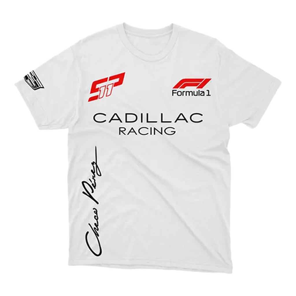 Sergio Checo Perez Merch Checo Perez F1 Cadillac T-shirt White Fan Apparel Gifts For Husband