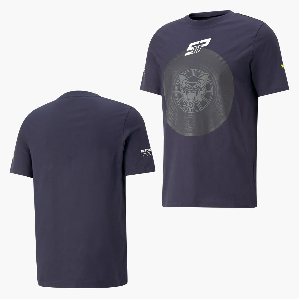 Sergio Checo Perez Merch RBR Mexico GP Navy T-Shirt Gifts For Him