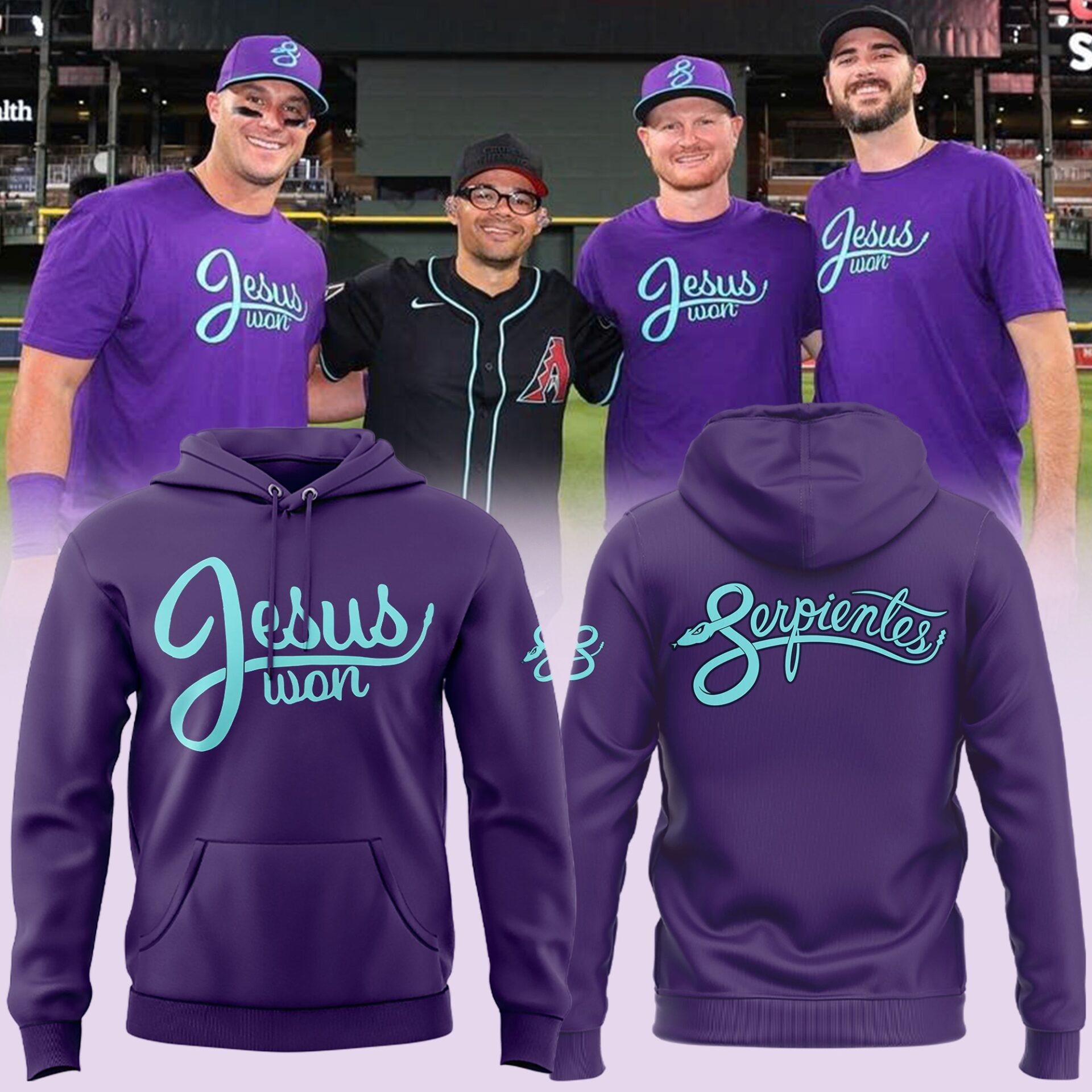 Serpientes Jesus Won 2025 Hoodie Cool Baseball Gifts