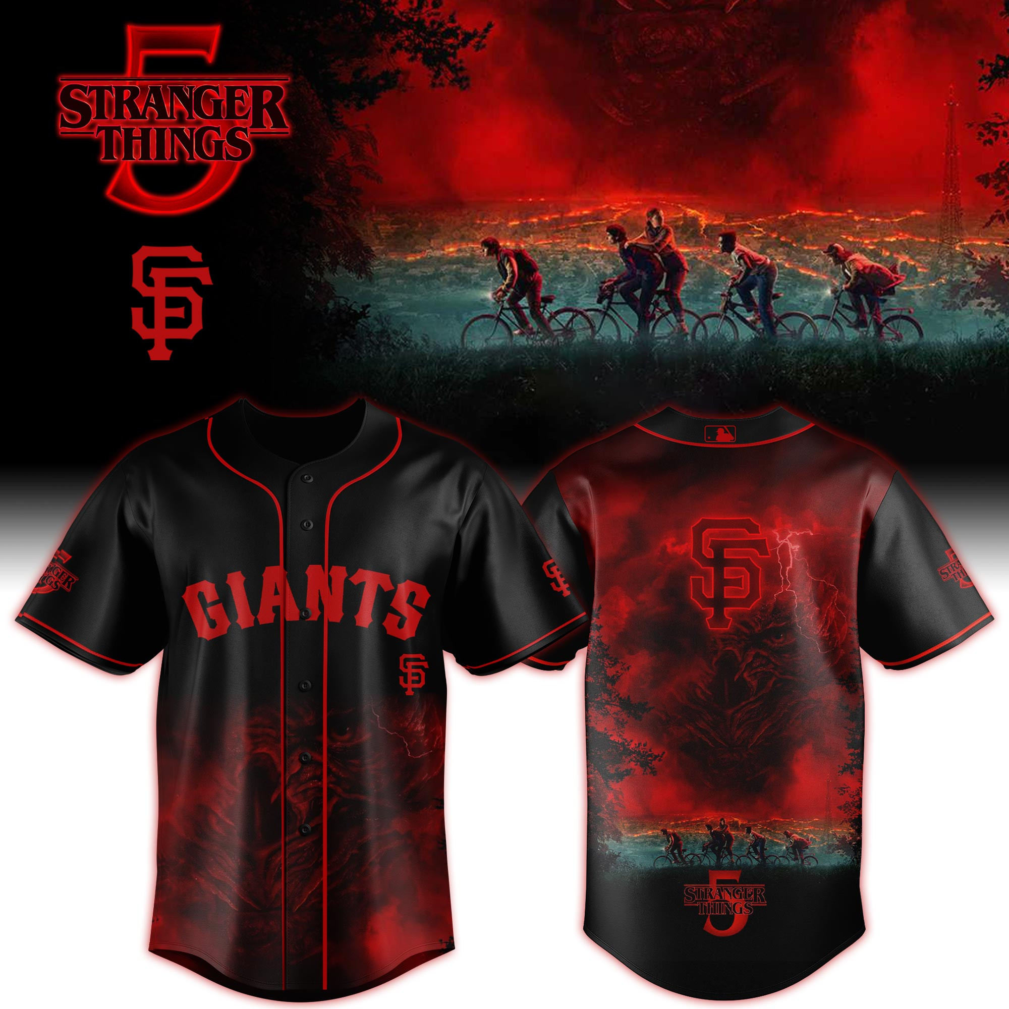 Sf Giants X Stranger Things Jersey 2025 Best Gifts For Baseball Lovers