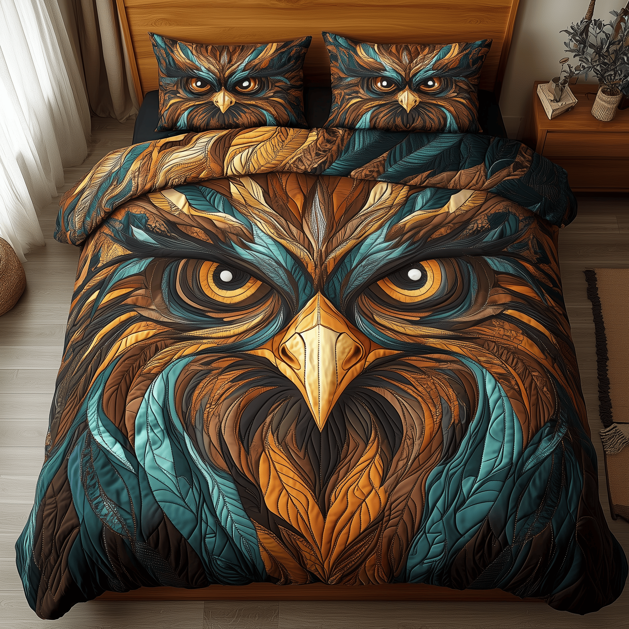 Shadow Talon Guardian Quilted Bedding Set Best Valentines Daughter Presents From Mum