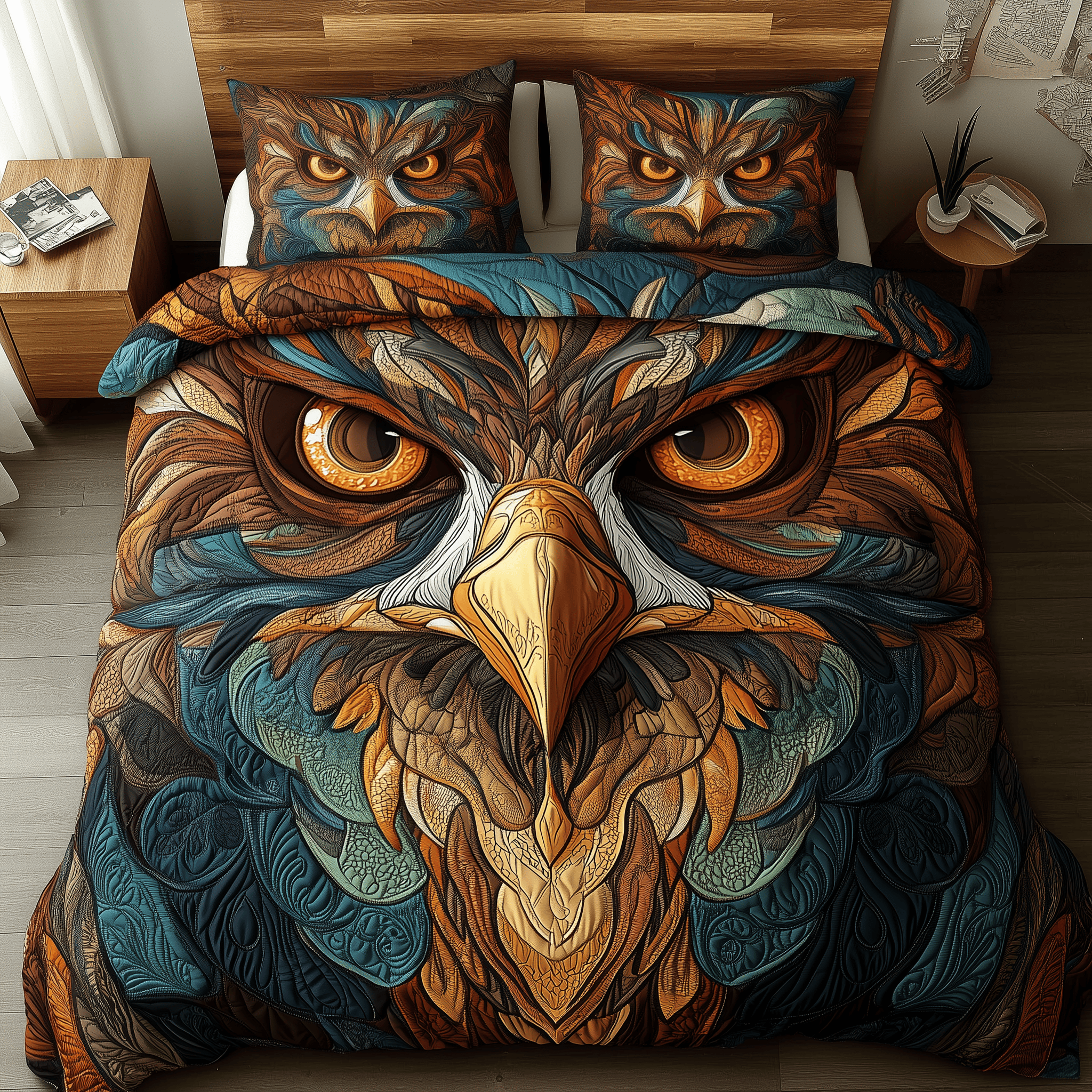 Shadow Talon Guardian Quilted Bedding Set Best Valentines Mummy Daughter Gifts