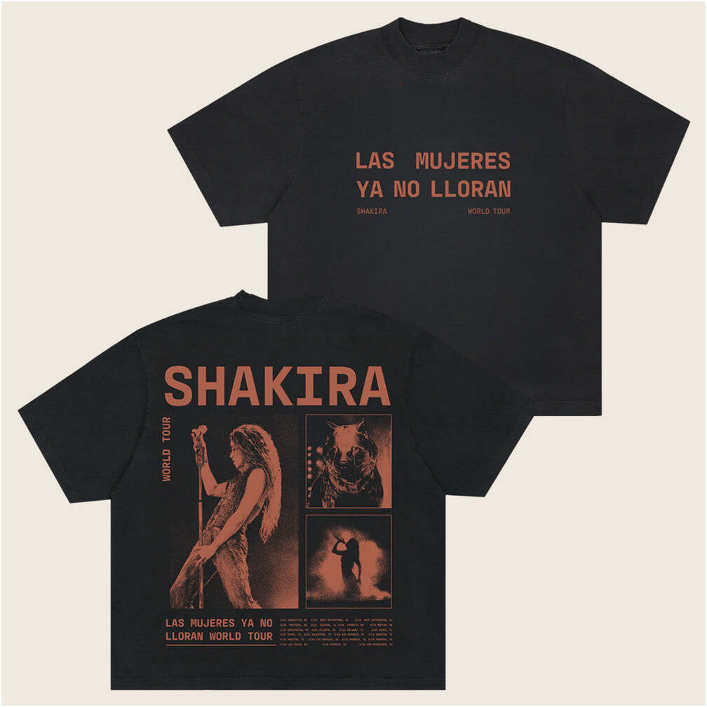 Shakira Merch Lmynl World Tour Grid T-Shirt Gift Ideas For Sister Birthday Gifts For Friends