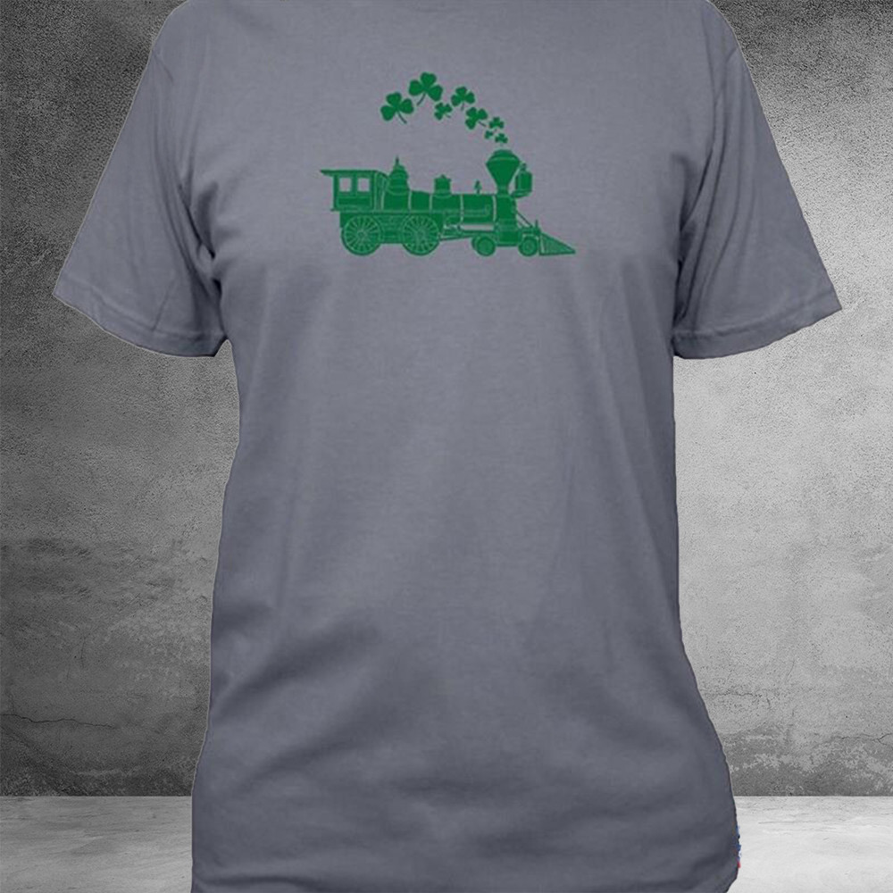 Shamrock Train Shirt St Patricks Day Mens T-Shirt Sweatshirt