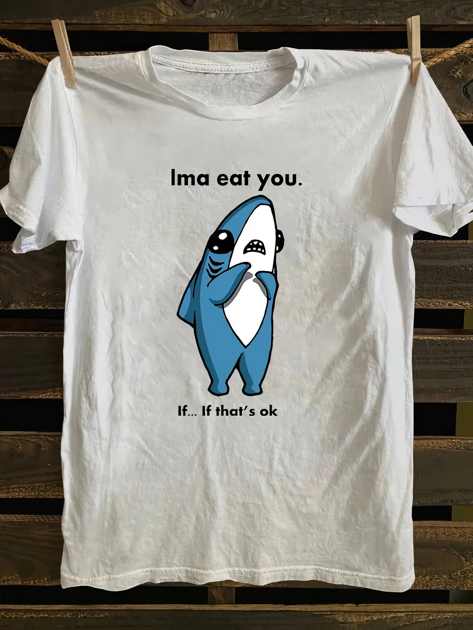 Shark Ima Eat You T-shirt Funny Graphic Tees Gifts For Best Friends