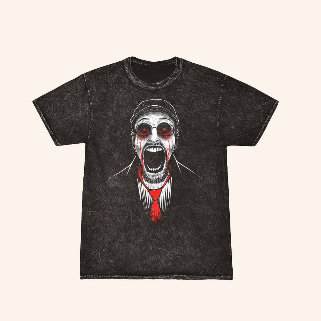 Shark Robot Merch Creepypasta Nostalgia Critic Acid Wash Shirt Halloween Gift For Husband