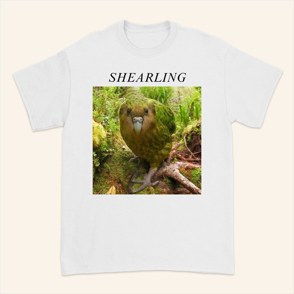 Shearling Kakapo T-Shirt Mishap Records Merch Birthday Gifts For Best Friend Christmas Presents