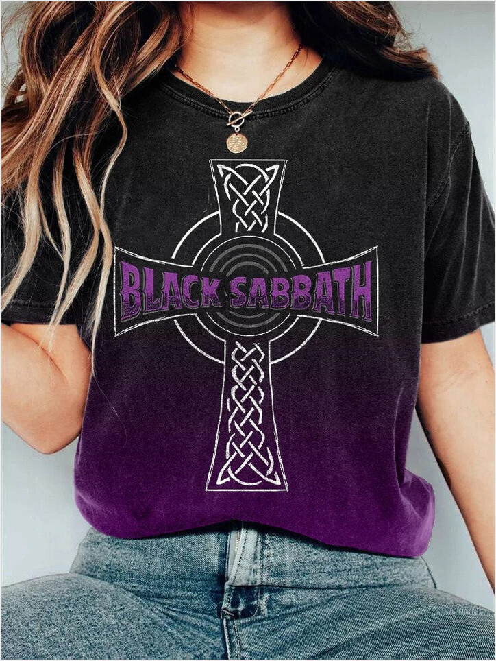 Shirt Black Sabbath Merch Rock Band Black Sabbath T-Shirt Birthday Gifts For Fan BFF Gifts