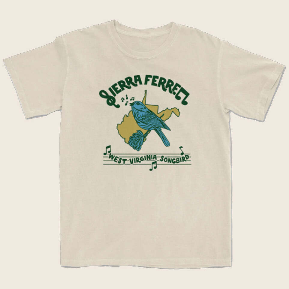 Sierra Ferrell Merch Ivory Songbird T-Shirt Gifts For Besties Birthday Gifts For Her