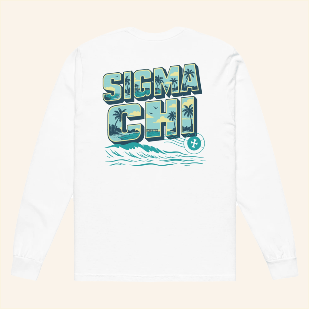 Sigma Chi Summer LongSleeve Shirt Sigma Chi Merch Birthday Gifts For Brother BFF Gifts Ideas