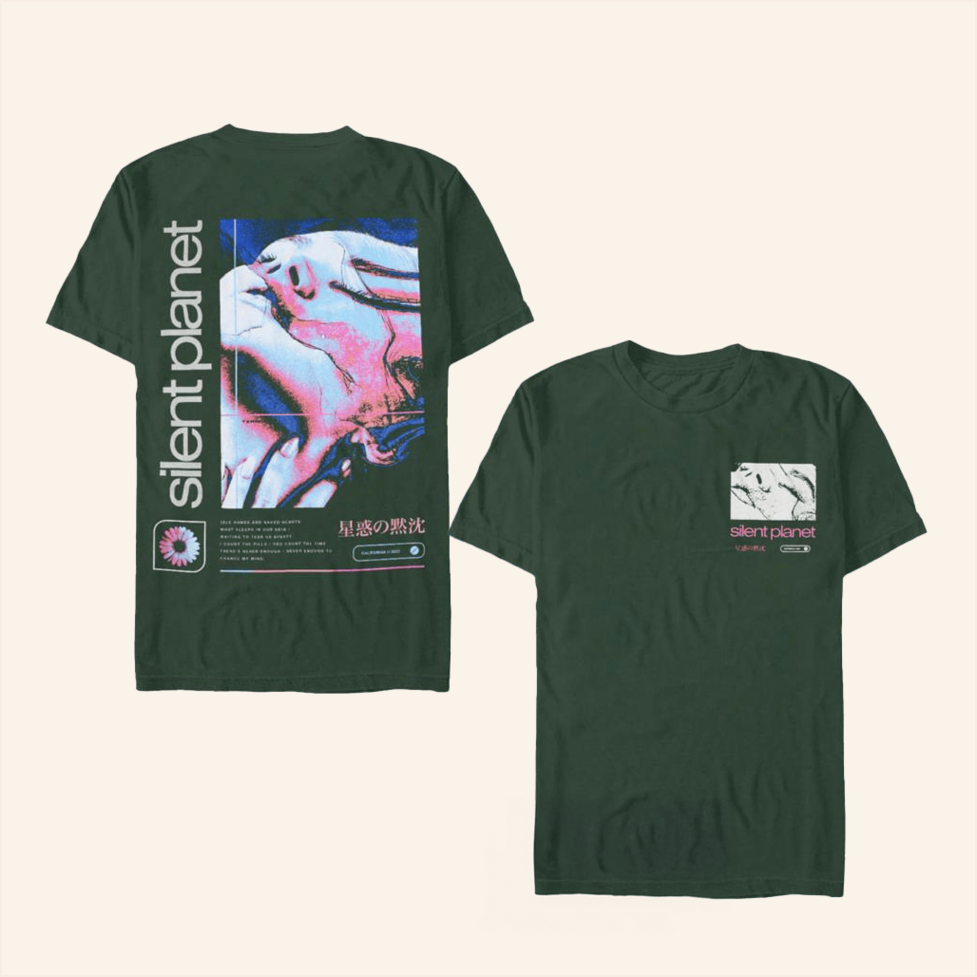 Silent Planet Girl Forest Green T-Shirt Impericon Merch Good Birthday Gifts For Best Friend