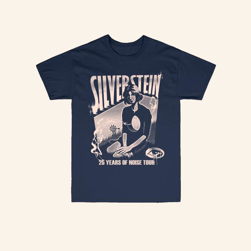 Silverstein Music Merch 25 Years Navy Shirt Gifts For Music Lovers