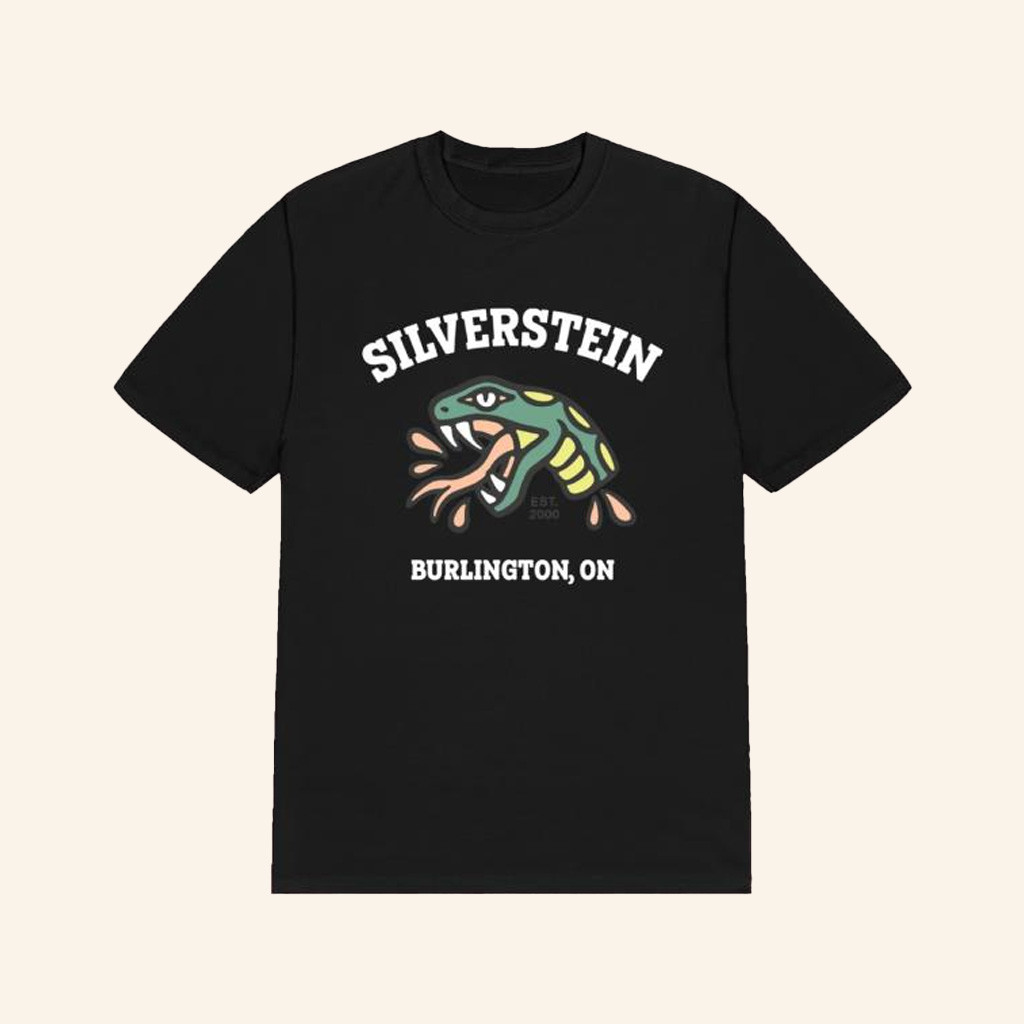 Silverstein Music Merch Burlington On Snake Head T-Shirt Gifts For Music Fans