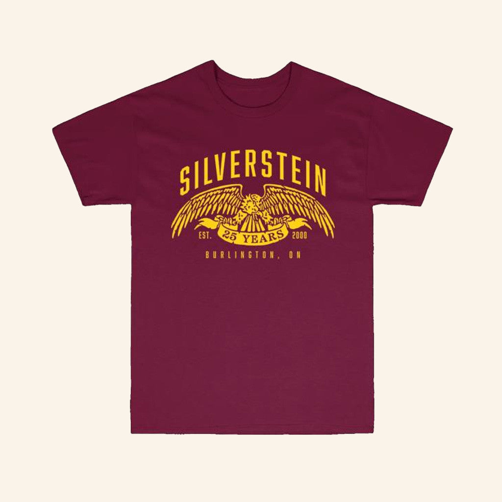 Silverstein Music Merch Eagle Maroon Shirt Best Gifts For Music Lovers