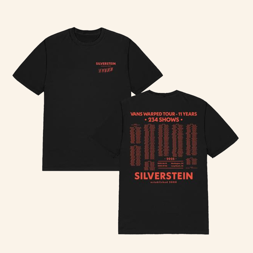 Silverstein Music Merch Warped Tour 11 Years Shirt Unique Gifts For Music Lovers