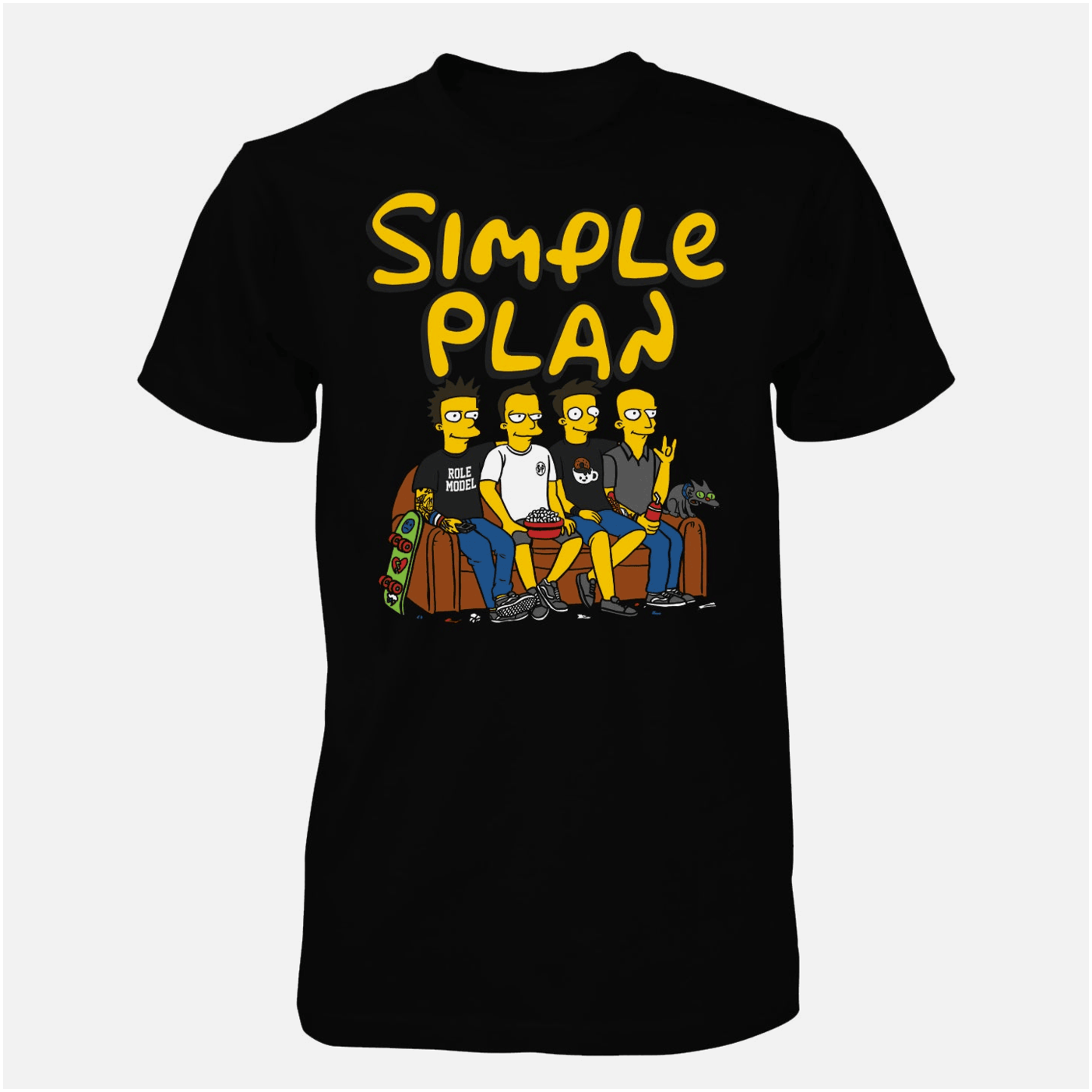 Simple Plan Merch Simpson T-Shirt Gifts For Friends Birthday Gifts For Her Christmas Presents