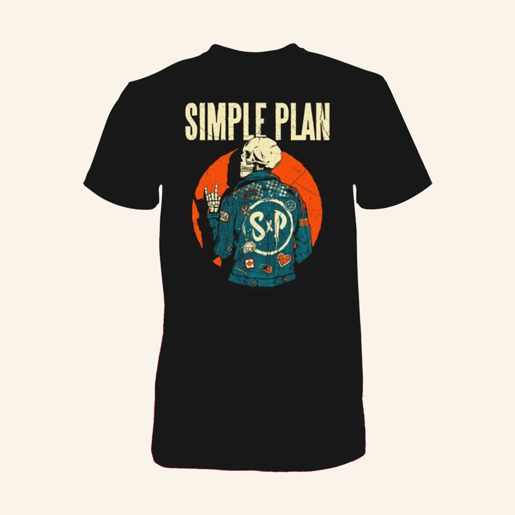 Simple Plan Merch Skeleton Jacket T-Shirt Gifts For Husband