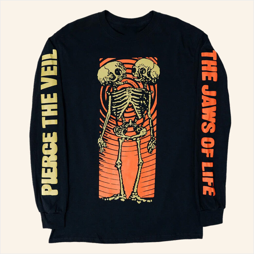 Skeleton Lovers Long Sleeve T-Shirt Pierce The Veil Merch Birthday Gift Ideas For Friends