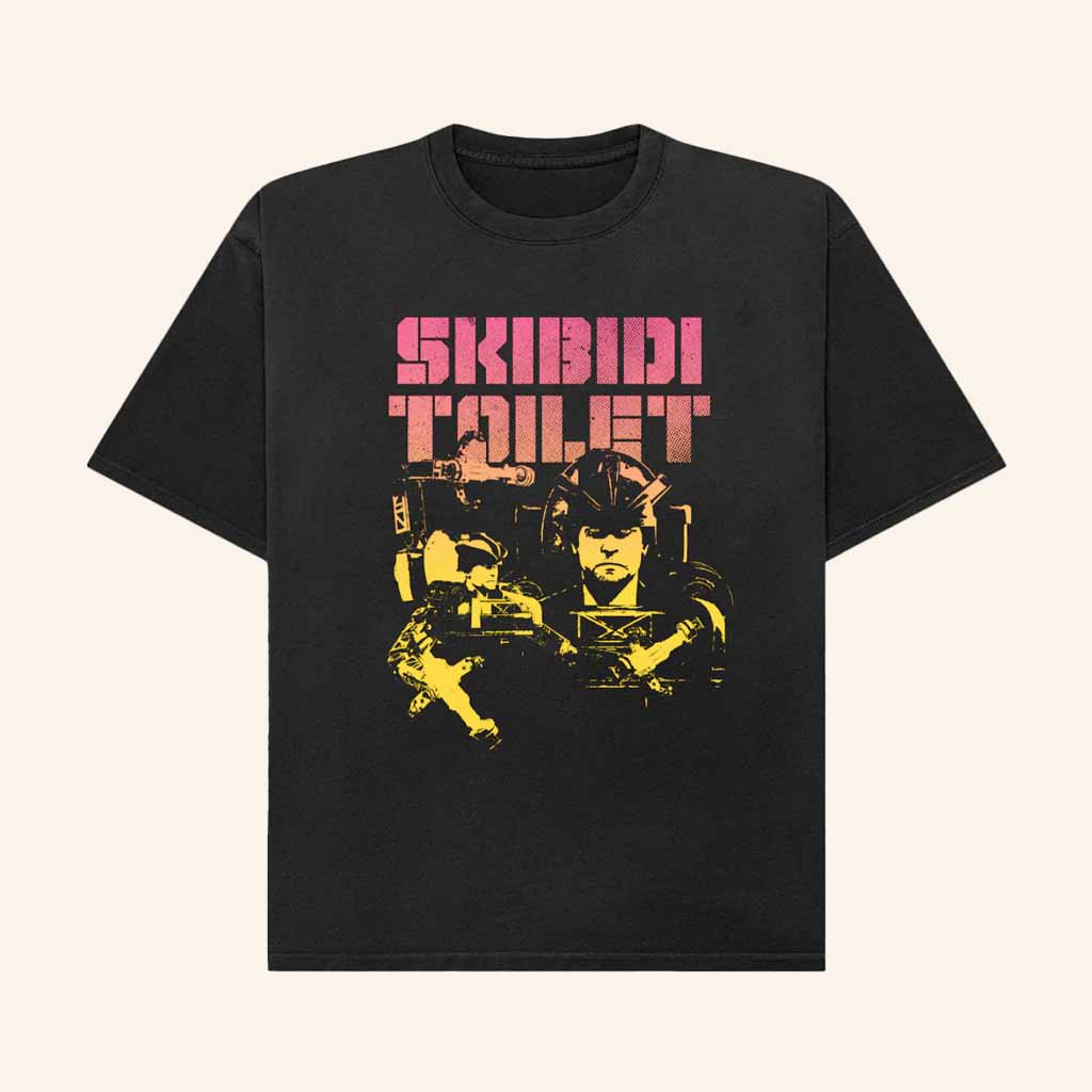 Skibidi Toilet Merch Detainer Astro Gradient Shirt Gifts For Best Friends