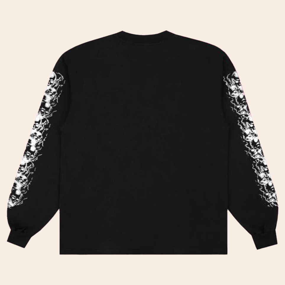Skull Long Sleeve T-Shirt 8thwndr Merch Birthday Gifts For Father's Day Ideas Gifts For Besties
