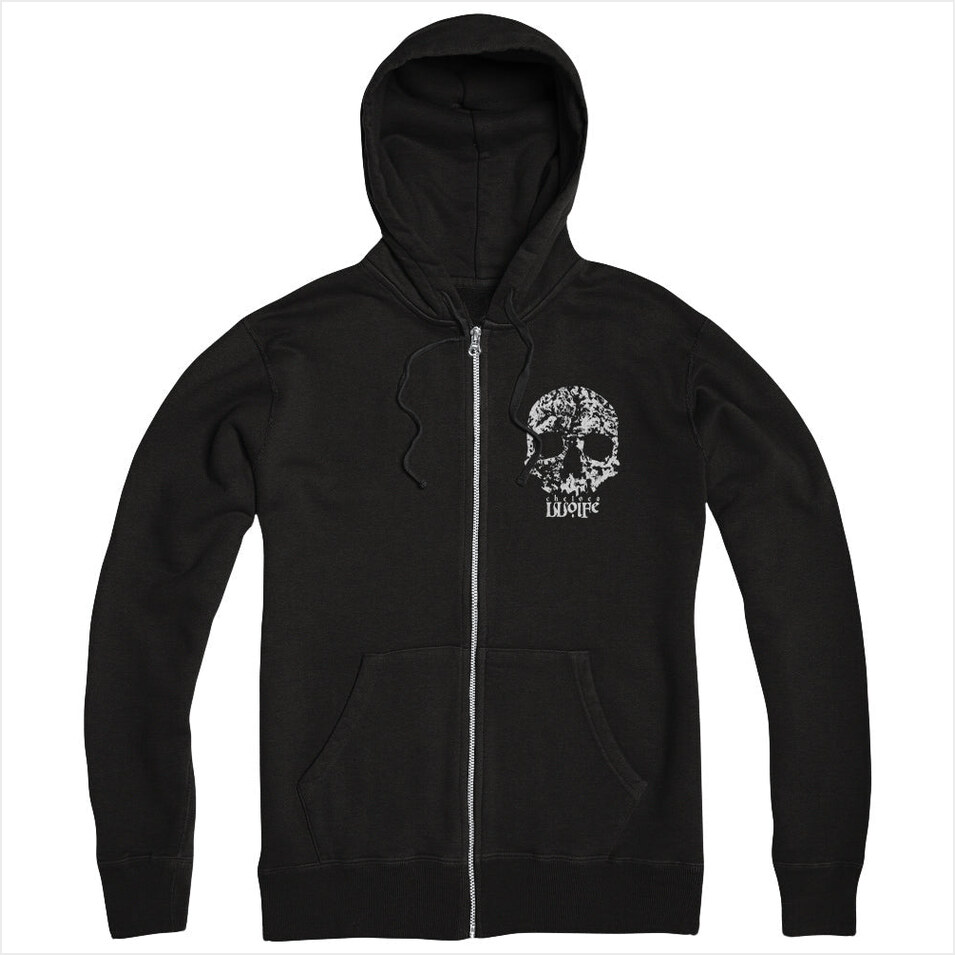 Skull Zipper Hoodie Chelsea Wolfe Merch Chelsea Wolfe Zipper Hoodie Father'S Day Gifts For Metal Music Lovers