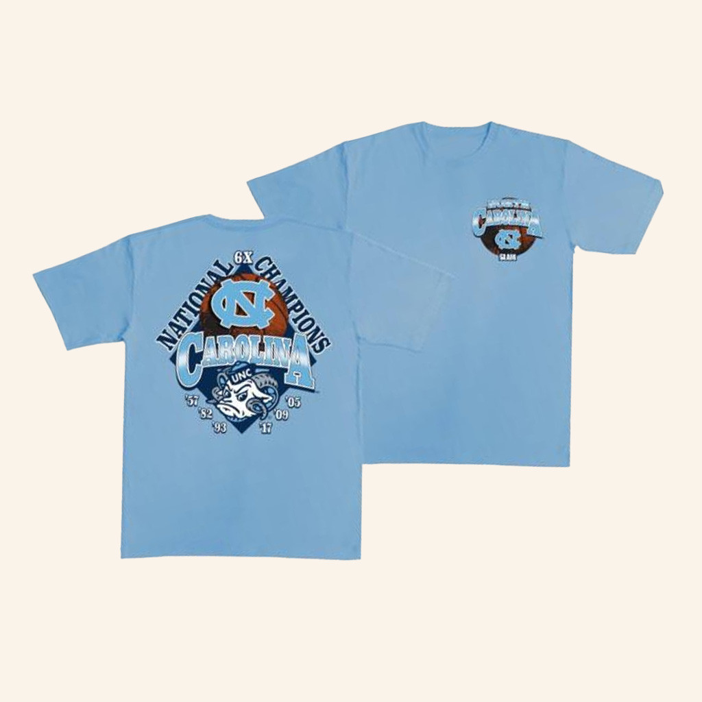 Slam Goods Merch North Carolina 6X National Champs Shirt Gift Ideas For Fans