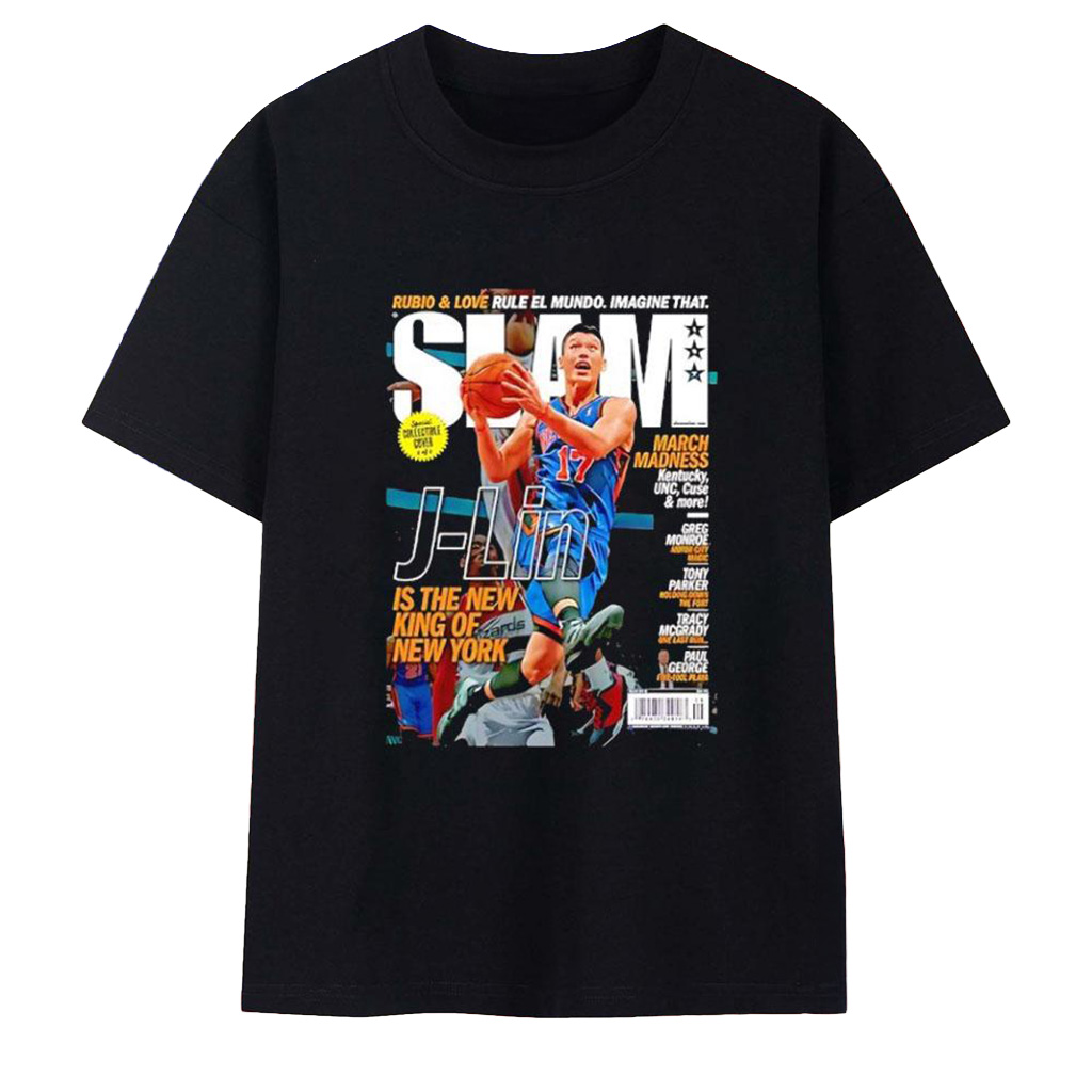 SLAM Merch J-Lin Is The New King Of New York T-Shirt Presents For Basketball Fans