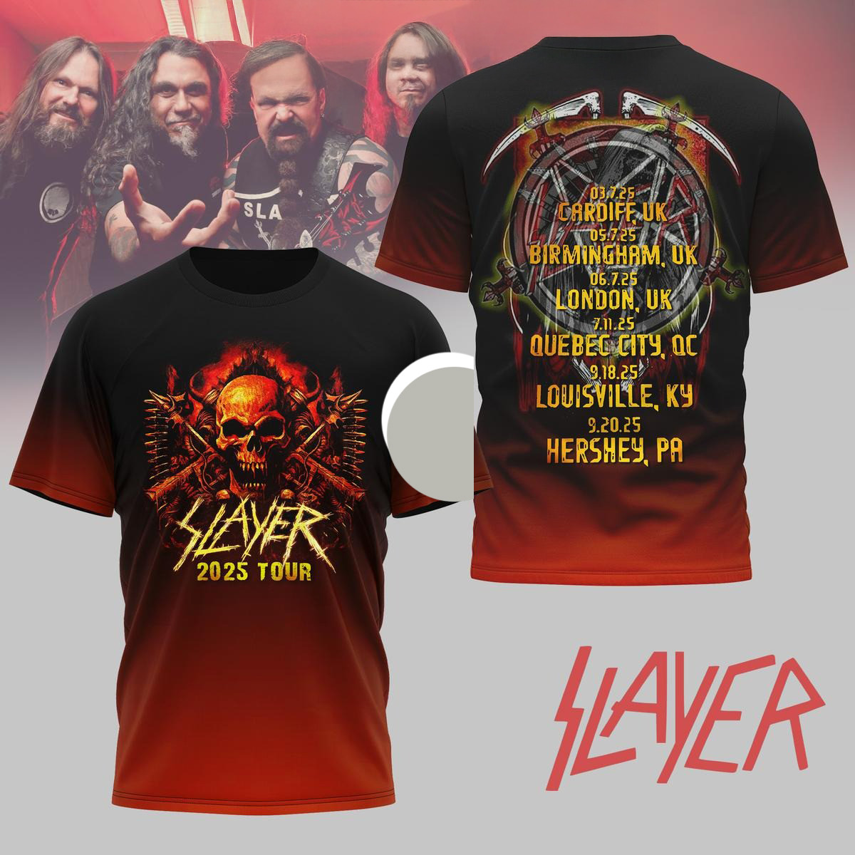 Slayer Celebration 2025 Tour Shirt Fan Merch Best Gifts For Dad