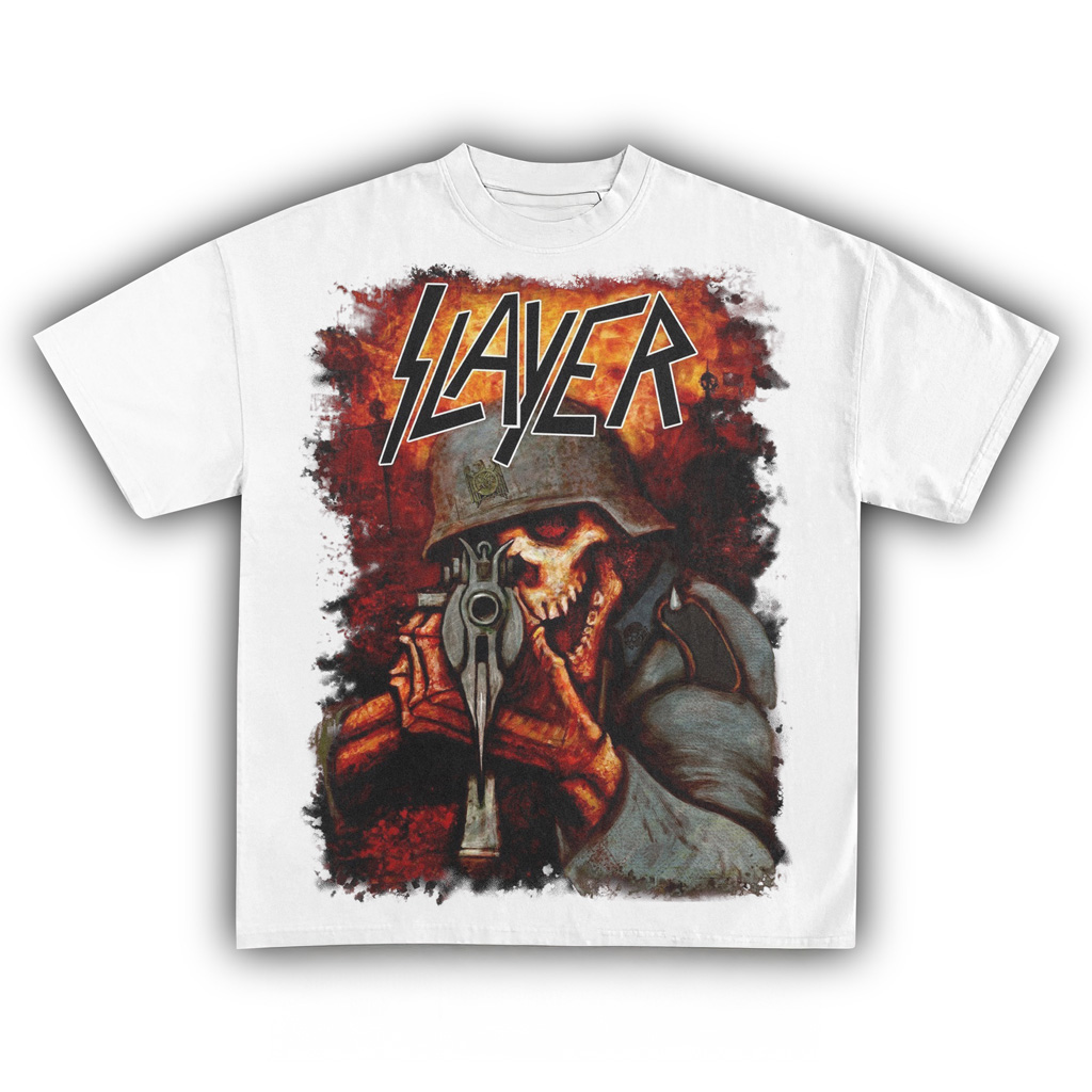 Slayer Killshot White Shirt Slayer Merch Music Lover Gifts For Him
